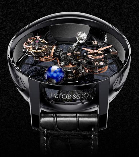 Jacob & Co Replica watch ASTRONOMIA TOURBILLON BLACK CERAMIC BLACK & ROSE GOLD MOVEMENT AT100.40.95.KN.SD.B